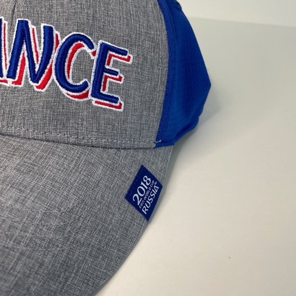 NEW France Hat Gray Blue World Cup Russia 2018 FIFA Soccer FFF Mens - Picture 3 of 10